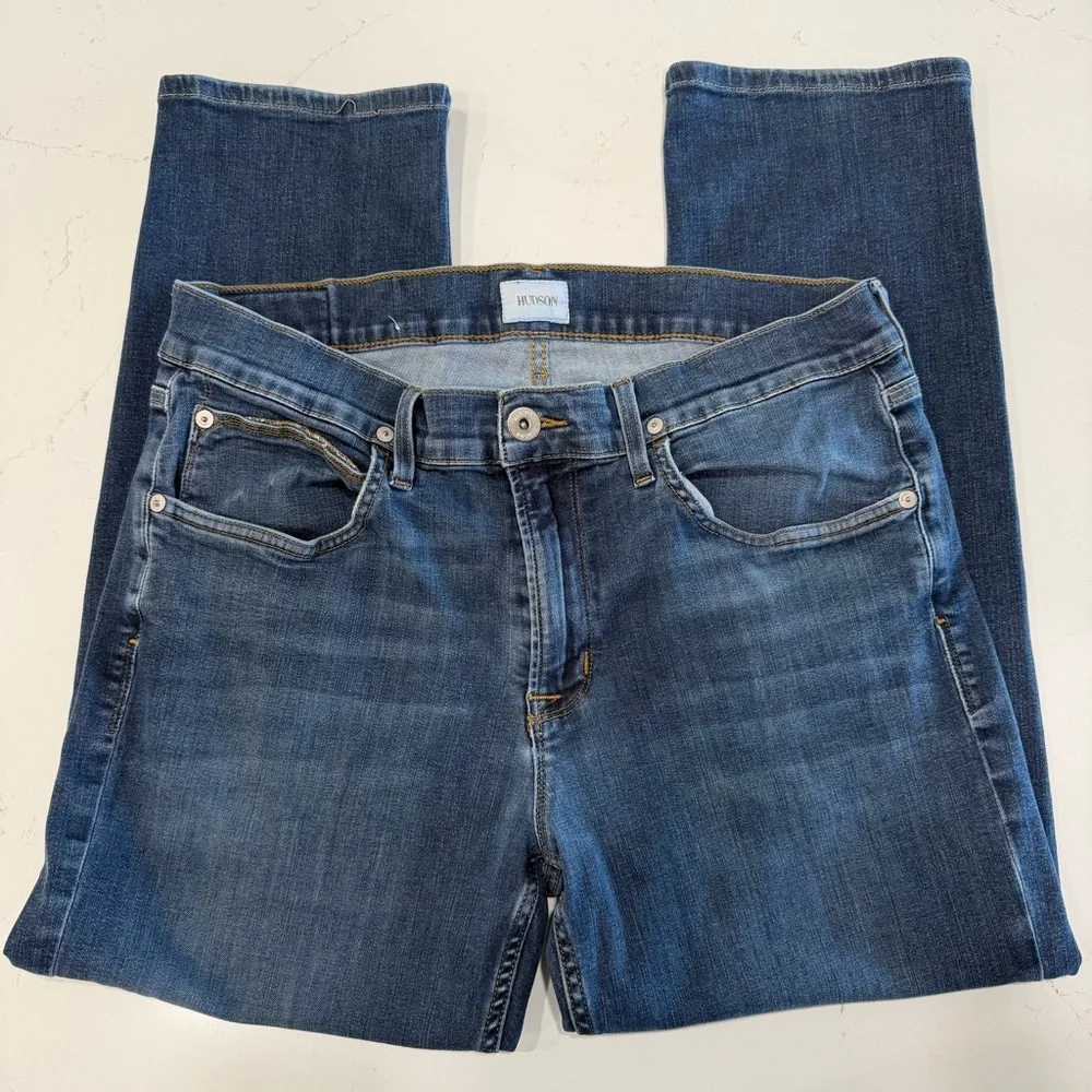 Hudson Men’s Blake Slim Straight Blue Jeans